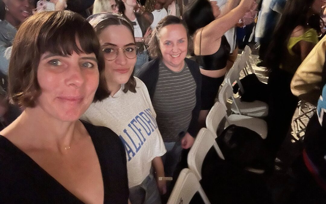 Maggie, her daughter, and Michelle at the Kendrick Lamar and SZA show 5.23.25