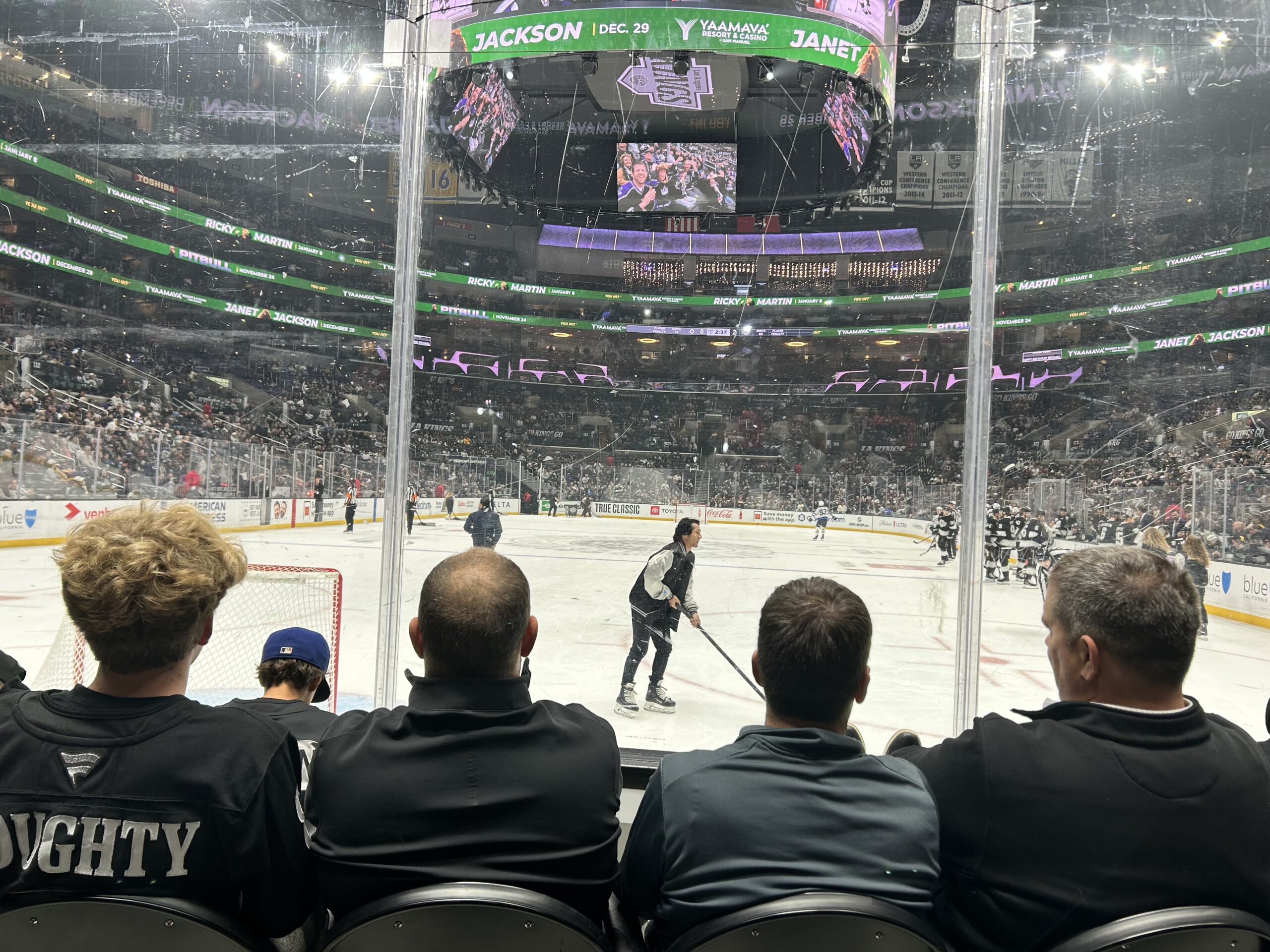 Hockey player on ice
